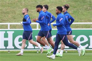 BURTON UPON TRENT, ENGLAND - JULY 02: Tyrone Mings of England trains during the England Training Session at St George's Park on July 02, 2021 in Burton upon Trent, England. (Getty Images)