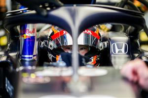 SPIELBERG, AUSTRIA - JULY 02: Yuki Tsunoda of Scuderia AlphaTauri and Japan during practice ahead of the F1 Grand Prix of Austria at Red Bull Ring on July 02, 2021 in Spielberg, Austria. (Getty Images)