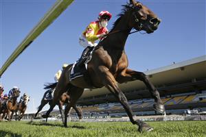 SYDNEY, AUSTRALIA - JULY 03: Josh Parr on Spencer wins race 3 the Agency Real Estate Handicap during Sydney Racing at Rosehill Gardens on July 03, 2021 in Sydney, Australia. (Photo by Mark Evans/Getty Images)