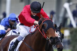 SYDNEY, AUSTRALIA - JULY 03: Jason Collett on Taksu wins race 8 the ACY Securities Handicap during Sydney Racing at Rosehill Gardens on July 03, 2021 in Sydney, Australia. (Photo by Mark Evans/Getty Images)
