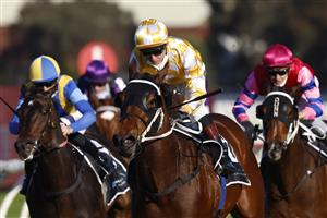 SYDNEY, AUSTRALIA - JULY 03: Kerrin McEvoy on Papal Warrior wins race 7 the Quayclean Handicap during Sydney Racing at Rosehill Gardens on July 03, 2021 in Sydney, Australia. (Photo by Mark Evans/Getty Images)