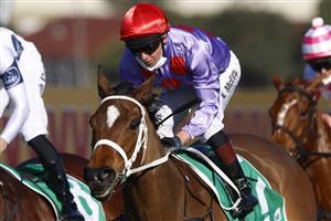 SYDNEY, AUSTRALIA - JULY 03: Kerrin McEvoy on Oscar Zulu wins race 6 the Lynette Lamphee Memorial Handicap during Sydney Racing at Rosehill Gardens on July 03, 2021 in Sydney, Australia. (Photo by Mark Evans/Getty Images)