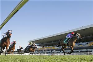 SYDNEY, AUSTRALIA - JULY 03: Kerrin McEvoy on Oscar Zulu wins race 6 the Lynette Lamphee Memorial Handicap during Sydney Racing at Rosehill Gardens on July 03, 2021 in Sydney, Australia. (Photo by Mark Evans/Getty Images)