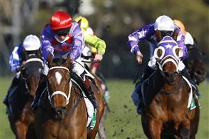 SYDNEY, AUSTRALIA - JULY 03: Kerrin McEvoy on Oscar Zulu wins race 6 the Lynette Lamphee Memorial Handicap during Sydney Racing at Rosehill Gardens on July 03, 2021 in Sydney, Australia. (Photo by Mark Evans/Getty Images)