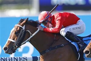 SYDNEY, AUSTRALIA - JULY 03: Tommy Berry on Tycoonist wins race 1 the Cleanaway Handicap during Sydney Racing at Rosehill Gardens on July 03, 2021 in Sydney, Australia. (Photo by Mark Evans/Getty Images)
