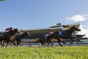 SYDNEY, AUSTRALIA - JULY 03: Tommy Berry on Our Bellagio Miss wins race 5 the Midway Handicap during Sydney Racing at Rosehill Gardens on July 03, 2021 in Sydney, Australia. (Photo by Mark Evans/Getty Images)