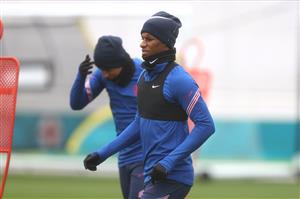 BURTON UPON TRENT, ENGLAND - JULY 06: Marcus Rashford of England looks on during the England Training Session at St George's Park on July 06, 2021 in Burton upon Trent, England. (Getty Images)
