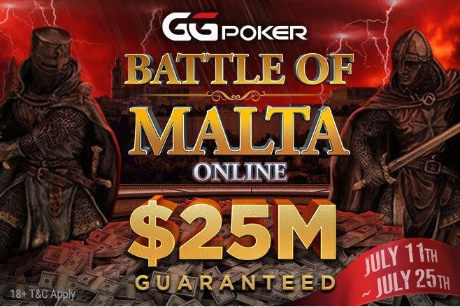 GGPoker $25M GTD Battle of Malta Online Festival Mga Petsa at Iskedyul