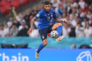 Italy's defender Emerson controls the ball during the UEFA EURO 2020 final football match between Italy and England at the Wembley Stadium in London on July 11, 2021. (Getty Images)