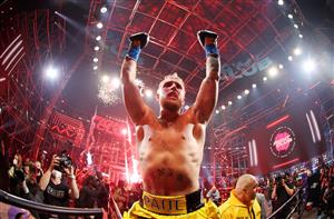 ATLANTA, GEORGIA - APRIL 17: Jake Paul celebrates after defeating Ben Askren in their cruiserweight bout during Triller Fight Club at Mercedes-Benz Stadium on April 17, 2021 in Atlanta, Georgia. (Getty Images)