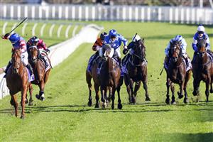 SYDNEY, AUSTRALIA - JULY 17: Brenton Avdulla on Lord Zoulander wins race 6 the Midway Handicap during Sydney Racing at Royal Randwick Racecourse on July 17, 2021 in Sydney, Australia. (Photo by Mark Evans/Getty Images)
