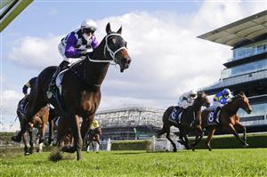SYDNEY, AUSTRALIA - JULY 17: Brenton Avdulla (L) on Fastconi wins race 3 the Agency Real Estate Handicap during Sydney Racing at Royal Randwick Racecourse on July 17, 2021 in Sydney, Australia. (Photo by Mark Evans/Getty Images)