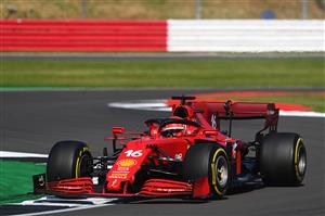NORTHAMPTON, ENGLAND - JULY 18: Charles Leclerc of Monaco driving the (16) Scuderia Ferrari SF21 during the F1 Grand Prix of Great Britain at Silverstone on July 18, 2021 in Northampton, England. (Getty Images)