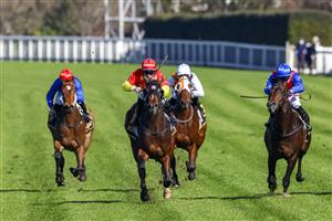 SYDNEY, AUSTRALIA - JULY 17: Kerrin McEvoy (R) on War Eternal wins race 1 the Schweppes Handicap during Sydney Racing at Royal Randwick Racecourse on July 17, 2021 in Sydney, Australia. (Photo by Mark Evans/Getty Images)