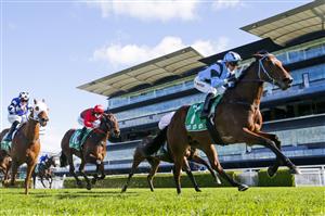 SYDNEY, AUSTRALIA - JULY 17: Kerrin McEvoy on Mr Hussill wins race 2 the TAB Highway Class 2 Handicap during Sydney Racing at Royal Randwick Racecourse on July 17, 2021 in Sydney, Australia. (Photo by Mark Evans/Getty Images)