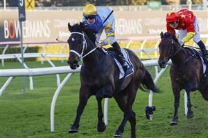 SYDNEY, AUSTRALIA - JULY 17: Tommy Berry on Blondeau wins race 8 the Bowermans Commercial Handicap during Sydney Racing at Royal Randwick Racecourse on July 17, 2021 in Sydney, Australia. (Photo by Mark Evans/Getty Images)