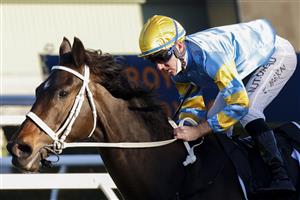 SYDNEY, AUSTRALIA - JULY 17: Tommy Berry on Blondeau wins race 8 the Bowermans Commercial Handicap during Sydney Racing at Royal Randwick Racecourse on July 17, 2021 in Sydney, Australia. (Photo by Mark Evans/Getty Images)