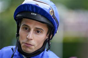 ASCOT, ENGLAND - JULY 24: William Buick poses at Ascot Racecourse on July 24, 2021 in Ascot, England. (Photo by Alan Crowhurst/Getty Images)