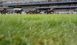 ASCOT, ENGLAND - JULY 24: William Buick riding Danyah (R, blue/pink cap) win The Moet & Chandon International Stakes at Ascot Racecourse on July 24, 2021 in Ascot, England. (Photo by Alan Crowhurst/Getty Images)
