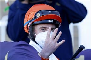 SYDNEY, AUSTRALIA - JULY 24: Brock Ryan on Cuban Royale returns to scale after winning race 9 the Agency Real Estate Handicap during Sydney Racing at Rosehill Gardens on July 24, 2021 in Sydney, Australia. (Photo by Mark Evans/Getty Images)