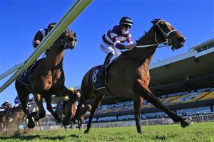 SYDNEY, AUSTRALIA - JULY 24: Hugh Bowman on Starla wins race 6 the City Tattersalls Club Handicap during Sydney Racing at Rosehill Gardens on July 24, 2021 in Sydney, Australia. (Photo by Mark Evans/Getty Images)