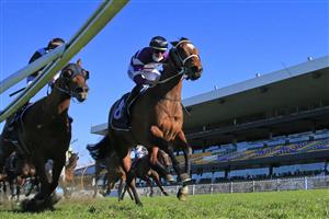 SYDNEY, AUSTRALIA - JULY 24: Hugh Bowman on Starla wins race 6 the City Tattersalls Club Handicap during Sydney Racing at Rosehill Gardens on July 24, 2021 in Sydney, Australia. (Photo by Mark Evans/Getty Images)