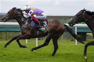 CHICHESTER, ENGLAND - JULY 27: Frankie Dettori riding Angel Bleu (L) win The Unibet Vintage Stakes during the Qatar Goodwood Festival at Goodwood Racecourse on July 27, 2021 in Chichester, England. (Photo by Alan Crowhurst/Getty Images)