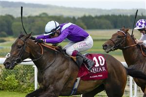 CHICHESTER, ENGLAND - JULY 28: Oisin Murphy riding Alcohol Free win The Qatar Sussex Stakes during the Qatar Goodwood Festival at Goodwood Racecourse on July 28, 2021 in Chichester, England. (Photo by Alan Crowhurst/Getty Images)