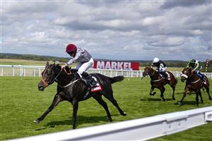 CHICHESTER, ENGLAND - JULY 28: Ryan Moore riding Armor win The Markel Molecomb Stakes during the Qatar Goodwood Festival at Goodwood Racecourse on July 28, 2021 in Chichester, England. (Photo by Alan Crowhurst/Getty Images)