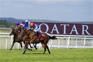 CHICHESTER, ENGLAND - JULY 29: Kieran Shoemark riding Lady Bowthorpe win The Qatar Nassau Stakes during the Qatar Goodwood Festival at Goodwood Racecourse on July 29, 2021 in Chichester, England. (Photo by Alan Crowhurst/Getty Images)