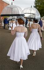 CHICHESTER, ENGLAND - JULY 30: Look like rain during the Qatar Goodwood Festival at Goodwood Racecourse on July 30, 2021 in Chichester, England. (Photo by Alan Crowhurst/Getty Images)