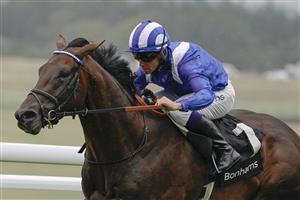 CHICHESTER, ENGLAND - JULY 30: Jim Crowley riding Baaeed win The Bonhams Thoroughbred Stakes during the Qatar Goodwood Festival at Goodwood Racecourse on July 30, 2021 in Chichester, England. (Photo by Alan Crowhurst/Getty Images)