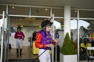 CHICHESTER, ENGLAND - JULY 30: Ryan Moore in the Queen's colours during the Qatar Goodwood Festival at Goodwood Racecourse on July 30, 2021 in Chichester, England. (Photo by Alan Crowhurst/Getty Images)
