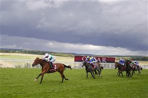 CHICHESTER, ENGLAND - JULY 30: William Buick riding Suesa (L) win The King George Qatar Stakes during the Qatar Goodwood Festival at Goodwood Racecourse on July 30, 2021 in Chichester, England. (Photo by Alan Crowhurst/Getty Images)