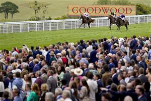 CHICHESTER, ENGLAND - JULY 31: Rossa Ryan riding Prince Alex (R, purple) win The Summer Handicap during the Qatar Goodwood Festival at Goodwood Racecourse on July 31, 2021 in Chichester, England. (Photo by Alan Crowhurst/Getty Images)
