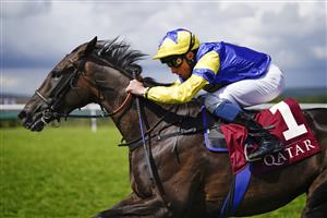 CHICHESTER, ENGLAND - JULY 31: William Buick riding Wonderful Tonight win The Qatar Lillie Langtry Stakes during the Qatar Goodwood Festival at Goodwood Racecourse on July 31, 2021 in Chichester, England. (Photo by Alan Crowhurst/Getty Images)