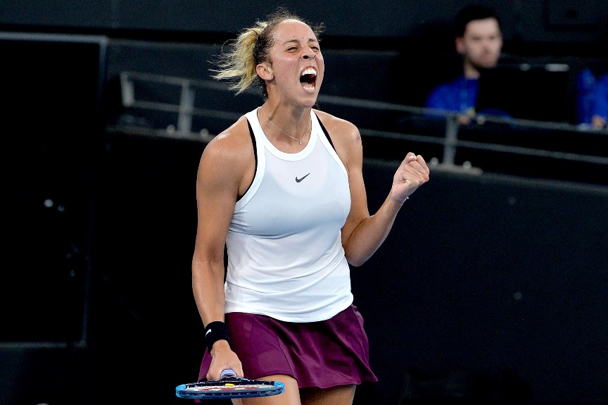 Madison Keys celebrate