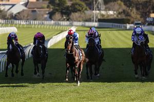 SYDNEY, AUSTRALIA - JULY 31: Sam Clipperton on Mirra Vision wins race 7 the Moet & Chandon Handicap during Sydney Racing at Royal Randwick Racecourse on July 31, 2021 in Sydney, Australia. (Photo by Mark Evans/Getty Images)