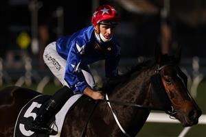 SYDNEY, AUSTRALIA - JULY 31: Sam Clipperton on Mirra Vision returns to scale after winning race 7 the Moet & Chandon Handicap during Sydney Racing at Royal Randwick Racecourse on July 31, 2021 in Sydney, Australia. (Photo by Mark Evans/Getty Images)