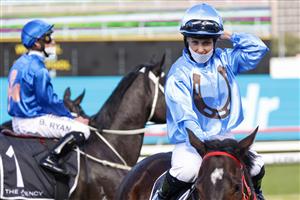 SYDNEY, AUSTRALIA - JULY 31: Rachel King on Silent Agenda returns to scale after winning
race 4 The Agency Real Estate Handicap during Sydney Racing at Royal Randwick Racecourse on July 31, 2021 in Sydney, Australia. (Photo by Mark Evans/Getty Images)
