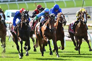 MELBOURNE, AUSTRALIA - JULY 31: Damien Oliver riding Zapateo winning Race 2, the Plant Powered Cleaning Handicap during Melbourne Racing at Moonee Valley Racecourse on July 31, 2021 in Melbourne, Australia. (Photo by Vince Caligiuri/Getty Images)