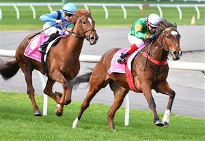 MELBOURNE, AUSTRALIA - JULY 31: Dean Yendall riding So You Assume (white cap) winning race 6, the Victorian Wakeful Club Lady Of Racing during Melbourne Racing at Moonee Valley Racecourse on July 31, 2021 in Melbourne, Australia. (Photo by Vince Caligiuri/Getty Images)