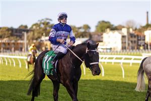 SYDNEY, AUSTRALIA - JULY 31: James McDonald on Wairere Falls returns to scale after winning race 6 the Atc Thank You Owners Handicap during Sydney Racing at Royal Randwick Racecourse on July 31, 2021 in Sydney, Australia. (Photo by Mark Evans/Getty Images)