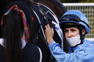 SYDNEY, AUSTRALIA - JULY 31: Rachel King unsaddles Silent Agenda after winning race 4 The Agency Real Estate Handicap during Sydney Racing at Royal Randwick Racecourse on July 31, 2021 in Sydney, Australia. (Photo by Mark Evans/Getty Images)