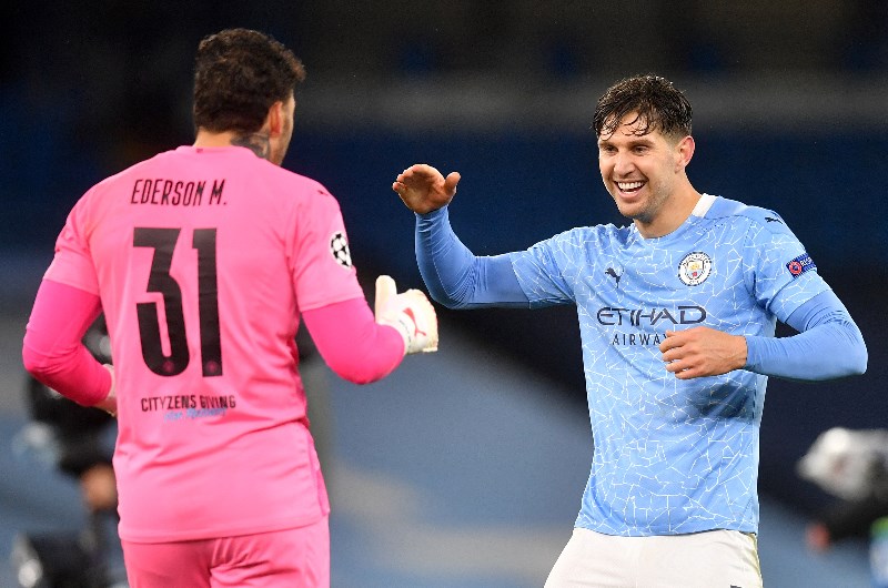 man city champions league semi-final celebrate