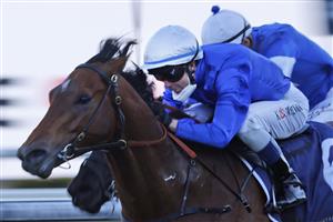 SYDNEY, AUSTRALIA - AUGUST 07: Kerrin McEvoy on Destination wins race 9 the Little Wings Handicap during Sydney Racing at Royal Randwick Racecourse on August 07, 2021 in Sydney, Australia. (Photo by Mark Evans/Getty Images)