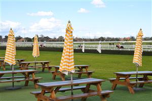 MELBOURNE, AUSTRALIA - AUGUST 14: Horses head to the start in Race 4, the Mark Mazzaglia Handicap, during Melbourne Racing at Caulfield Racecourse on August 14, 2021 in Melbourne, Australia. Race meetings are still held with no crowds in attendance due to Covid restrictions. (Photo by Vince Caligiuri/Getty Images)