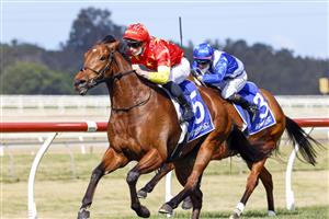 KEMBLA, AUSTRALIA - AUGUST 14: James McDonald on King Of Sparta wins race 4 the Precise Fire Handicap during Sydney Racing at Kembla Grange on August 14, 2021 in Kembla, Australia. (Photo by Mark Evans/Getty Images)
