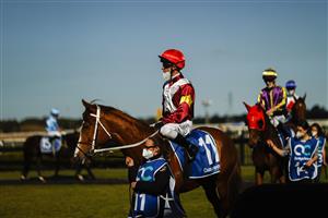 KEMBLA, AUSTRALIA - AUGUST 14: Kerrin McEvoy on Crystal Pegasus is seen parading before race 6 the Quayclean Handicap during Sydney Racing at Kembla Grange on August 14, 2021 in Kembla, Australia. (Photo by Mark Evans/Getty Images)