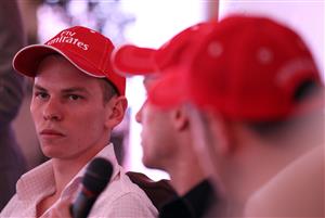 MELBOURNE, AUSTRALIA - NOVEMBER 05: Ben Melham, who will ride Black Caviar in the G1 Patinack Farm Classic tomorrow talks to the media, at Flemington Racecourse on November 5, 2010 in Melbourne, Australia. (Photo by Robert Cianflone/Getty Images)